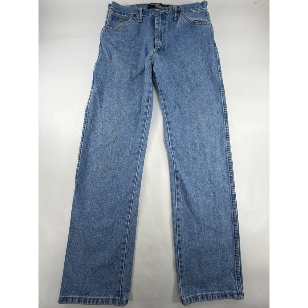 Wrangler George Strait Cowboy Cut Jeans Mens 31x32 Blue Straight Leg 13MGSSW